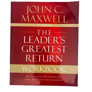 John C. Maxwell "The Leader's Greatest Return" Workbook - Red & Gold